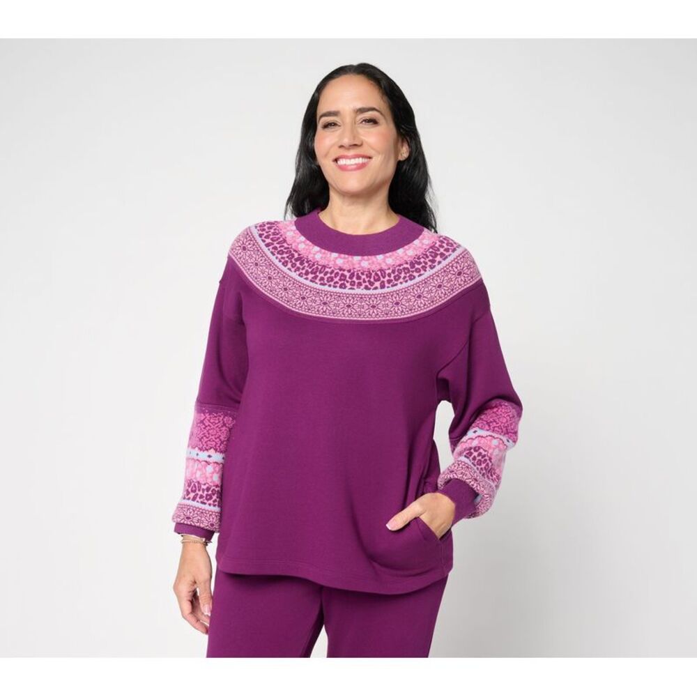 LEGO Women's Top Sz M Make Your Selection: LOGO by Lori Goldstein Purple A712448